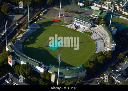 Newlands Cricket Ground, Cape Town, Afrique du Sud - vue aérienne Banque D'Images