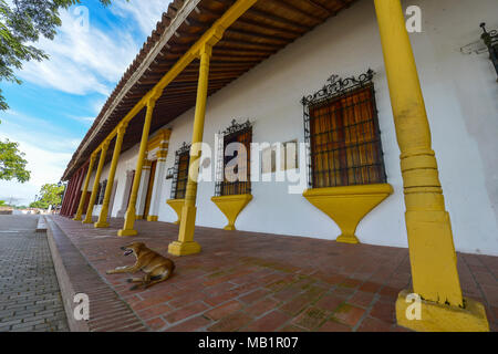 L'architecture coloniale à Mompox, Colombie. Banque D'Images