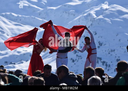 L'heure du déjeuner à la folie douce Banque D'Images