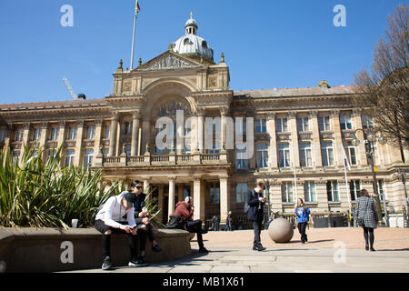 Chambre du conseil de ville de Birmingham à Birmingham, Angleterre, RU, est le siège du conseil municipal de Birmingham, et le siège du gouvernement local pour la ville. Banque D'Images