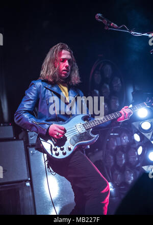 Bournemouth, Royaume-Uni. 5 avril, 2018. Les vaccins vivre à l'O2 Academy Bournemouth. Crédit : Charlie Raven/Alamy Live News Banque D'Images