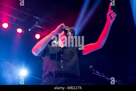 Bournemouth, Royaume-Uni. 5 avril, 2018. Les vaccins vivre à l'O2 Academy Bournemouth. Crédit : Charlie Raven/Alamy Live News Banque D'Images