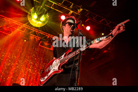 Bournemouth, Royaume-Uni. 5 avril, 2018. Les vaccins vivre à l'O2 Academy Bournemouth. Crédit : Charlie Raven/Alamy Live News Banque D'Images