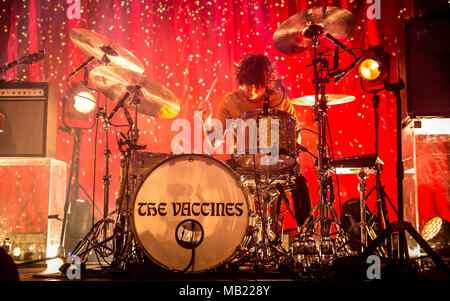 Bournemouth, Royaume-Uni. 5 avril, 2018. Les vaccins vivre à l'O2 Academy Bournemouth. Crédit : Charlie Raven/Alamy Live News Banque D'Images