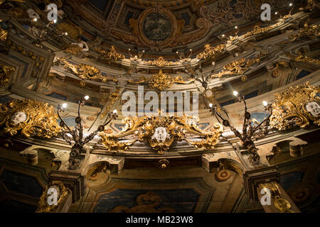 16 mars 2018, Bayreuth, Allemagne : l'opéra Markgräfliche rénové. Après des rénovations qui ont duré 6 ans l'opéra sera rouvert le 12 avril 2018. Photo : Daniel Karmann/dpa Banque D'Images