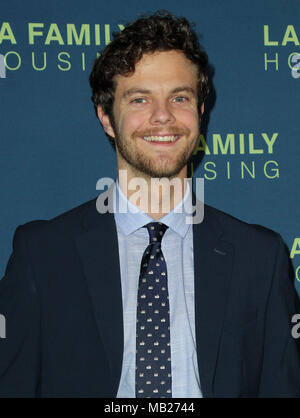 West Hollywood, CA, USA. 6ème apr 2018. 5 avril 2018 - Los Angeles, Californie - Jack Quaid. Dwayne Johnson honoré lors de la remise des Prix 2018 la famille Logement tenue sur le terrain. Photo Credit : Crédit : AdMedia AdMedia/ZUMA/Alamy Fil Live News Banque D'Images