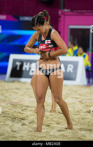 Women's Volleyball de Plage - Jour 3 : Jeux du Commonwealth 2018 Banque D'Images