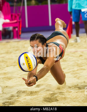 Women's Volleyball de Plage - Jour 3 : Jeux du Commonwealth 2018 Banque D'Images