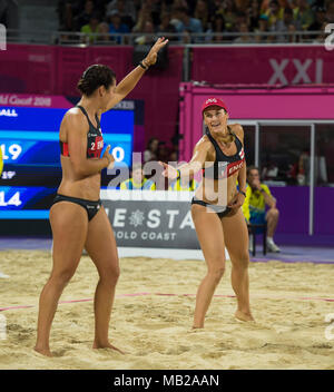 Women's Volleyball de Plage - Jour 3 : Jeux du Commonwealth 2018 Banque D'Images