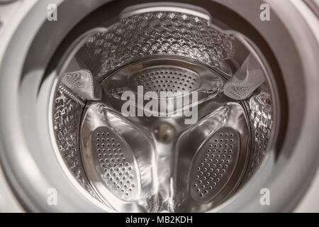 L'intérieur du lave-linge Banque D'Images