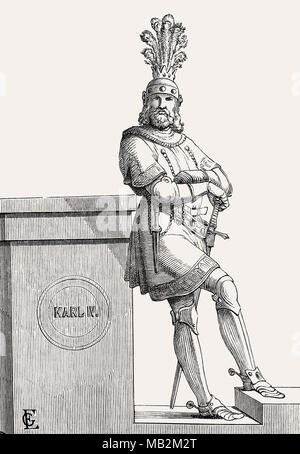 Charles IV, empereur du Saint-Empire romain germanique à partir de 1355 - 1378 Banque D'Images