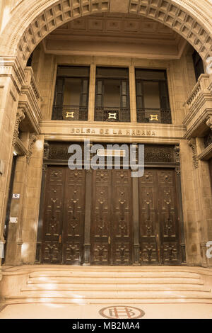 L'entrée à la bourse Banque D'Images