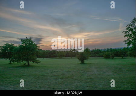Les paysages et d'Epsom Racecourse Scene Banque D'Images