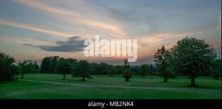 Les paysages et d'Epsom Racecourse Scene Banque D'Images