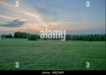 Les paysages et d'Epsom Racecourse Scene Banque D'Images