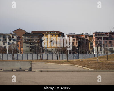 TURIN, ITALIE - CIRCA JANVIER 2018 : Villaggio Olimpico (signifiant Village Olympique) Immobilier Banque D'Images