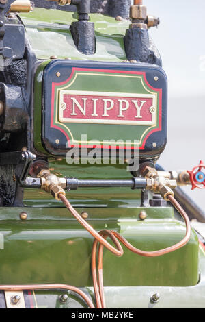 Moteur de traction mordiller. Kelsall, 2013 Juste à vapeur Cheshire. Banque D'Images