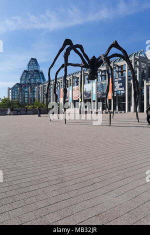 Statue de l'Araignée géante de Louise Bourgeois, en face de la National Gallery of Canada, Ottawa, Ontario, Canada Province Banque D'Images