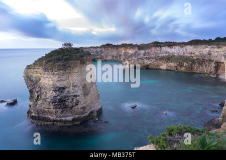 Lever du soleil à Otranto - magnifique paysage de mer d'Otranto au lever du soleil Banque D'Images