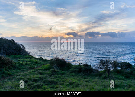 Lever du soleil à Otranto - magnifique paysage de mer d'Otranto au lever du soleil Banque D'Images