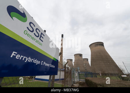 Vue générale d'Henrichenburg Shiplift C Power Station, qui a été mise hors service. Henrichenburg shiplift, Yorkshire, UK. 6e avril 2018. Banque D'Images