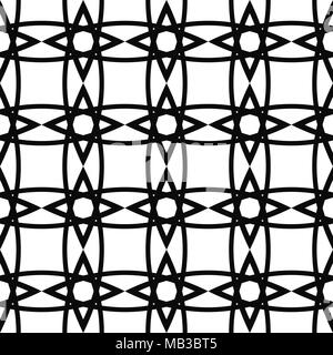 Noir et blanc transparent motif grille en treillis Illustration de Vecteur