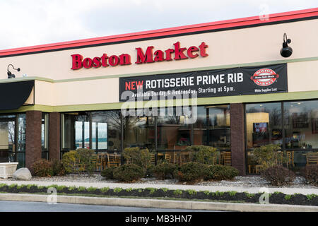 Un marché de Boston restaurant lieu de Hagerstown, Maryland le 5 avril 2018. Banque D'Images
