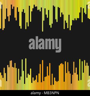 Résumé fond arrondi de bandes verticales - vecteur conception géométrique Illustration de Vecteur