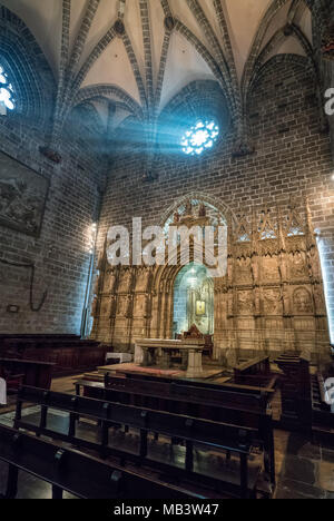 Saint Graal côté intérieur chapelle de la cathédrale de Valence Banque D'Images