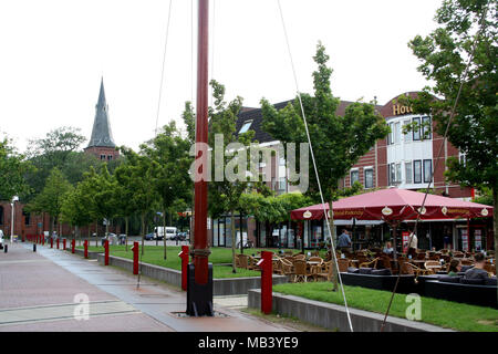 Pays-bas, Groningen, Veendam,juillet 2016 : vue sur la ville de Le Bugue Banque D'Images