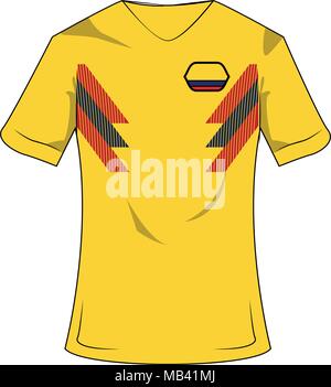 Colombie soccer sport wear Illustration de Vecteur