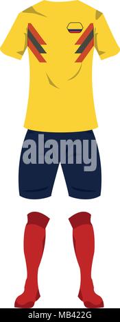 Colombie soccer sport wear Illustration de Vecteur