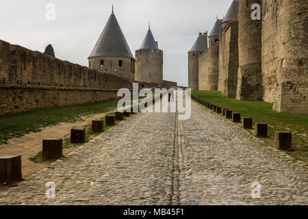 Château médiéval de Carcassonne Banque D'Images