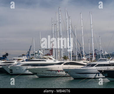 Les bateaux de plaisance Royal Valencia Espagne Banque D'Images