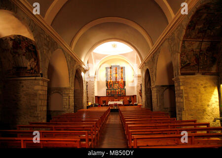 Sant Miqueu, église de Vielha Vielha, Aran Banque D'Images