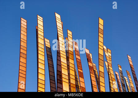 Sculpture photo de brins d'herbe par John Fleming à Seattle Banque D'Images