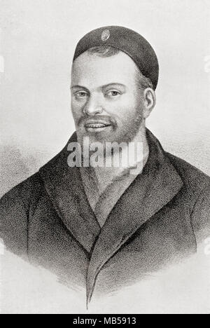 François Rabelais, c.1483-1494 - 1553. L'écrivain de la Renaissance française, médecin, humaniste de la Renaissance, moine et érudit grec. À partir de la bibliothèque de documentation internationale célèbre, publié c. 1900 Banque D'Images