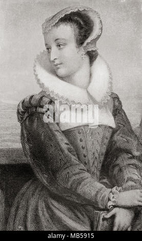 Marie, Reine d'Écosse, 1542 - 1587, alias Mary Stuart ou Mary I. Reine d'Écosse. À partir de la bibliothèque de documentation internationale célèbre, publié c. 1900 Banque D'Images