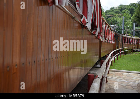 Le petit train de la Rhune, gare au Col de Saint-Ignace, Sare, Pyrénées Atlantique, Nouvelle-Aquitaine, France, Europe Banque D'Images