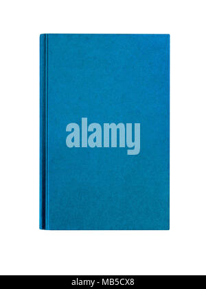 Light blue plain livre relié couverture verticale verticale isolated on white Banque D'Images