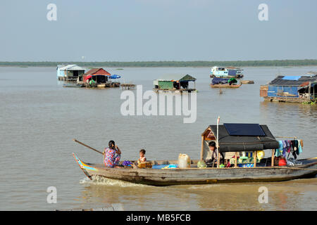 Le Cambodge, Tonle Sap Banque D'Images