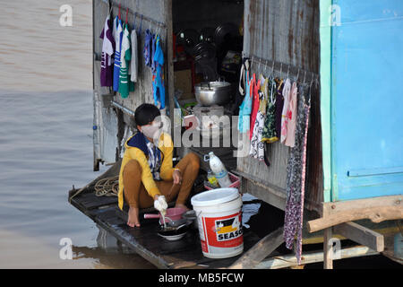 Le Cambodge, Tonle Sap Banque D'Images