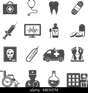 Vector icônes médicale Illustration de Vecteur