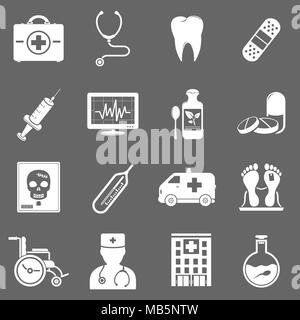 Hospital and medical icons Illustration de Vecteur