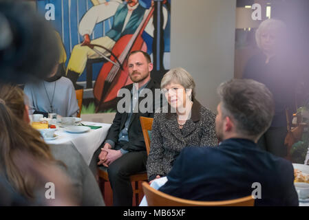 Londres, Royaume-Uni. 29 mars 2018. Theresa Mai Réunion avec la communauté polonaise à Londres, au Royaume-Uni. Credit : Marcin Urban/Alamy Live News. Banque D'Images