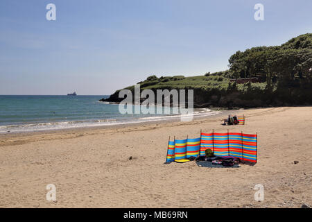 La plage de maenporth sur la côte de Cornouailles Banque D'Images