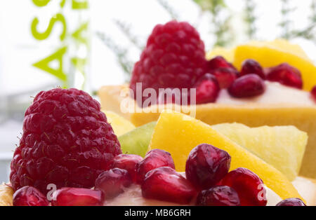 Tartes aux fruits exotiques Banque D'Images