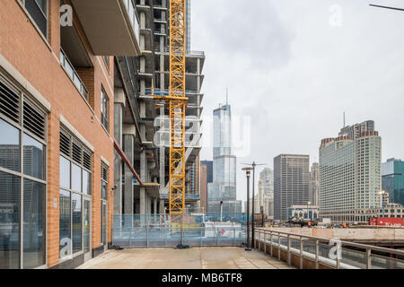 St. ReRegis Hotel aka Vista Tower en construction Banque D'Images