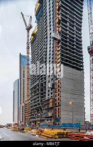 St. ReRegis Hotel aka Vista Tower en construction Banque D'Images