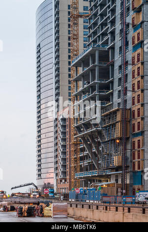 St. ReRegis Hotel aka Vista Tower en construction Banque D'Images